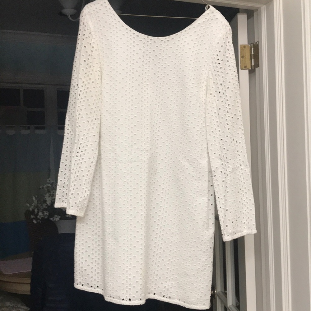 Heyton white eyelet dress.